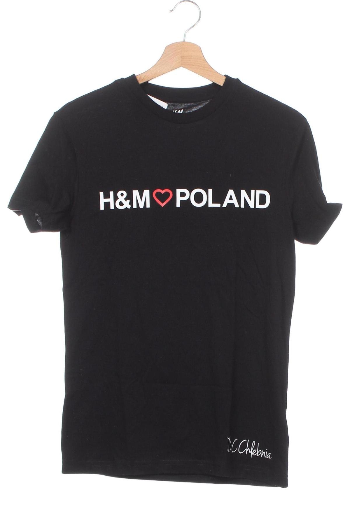 Tricou de bărbați H&M, Mărime XS, Culoare Negru, Preț 51,99 Lei