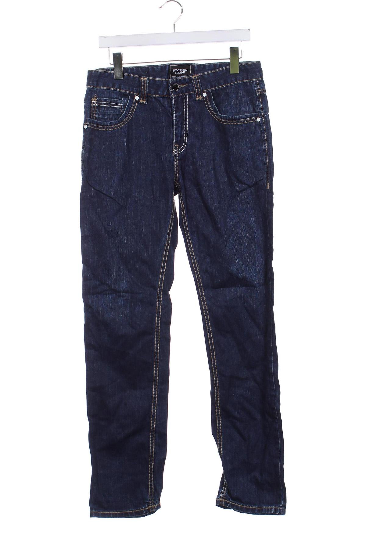 Ανδρικό τζίν Savvy Denim, Μέγεθος S, Χρώμα Μπλέ, Τιμή 29,99 €