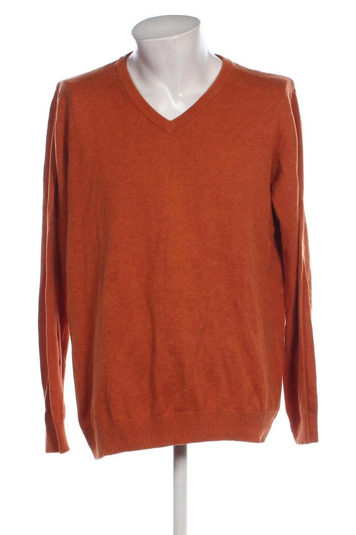 Herrenpullover John Cabot, Größe XL, Farbe Orange, Preis 24,99 €