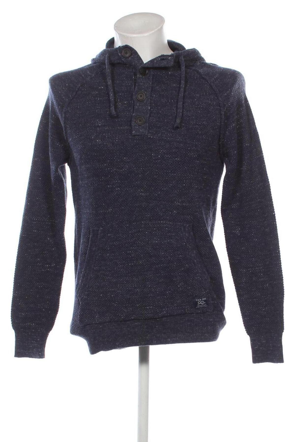 Herrenpullover Pier One, Größe M, Farbe Blau, Preis 17,90 €