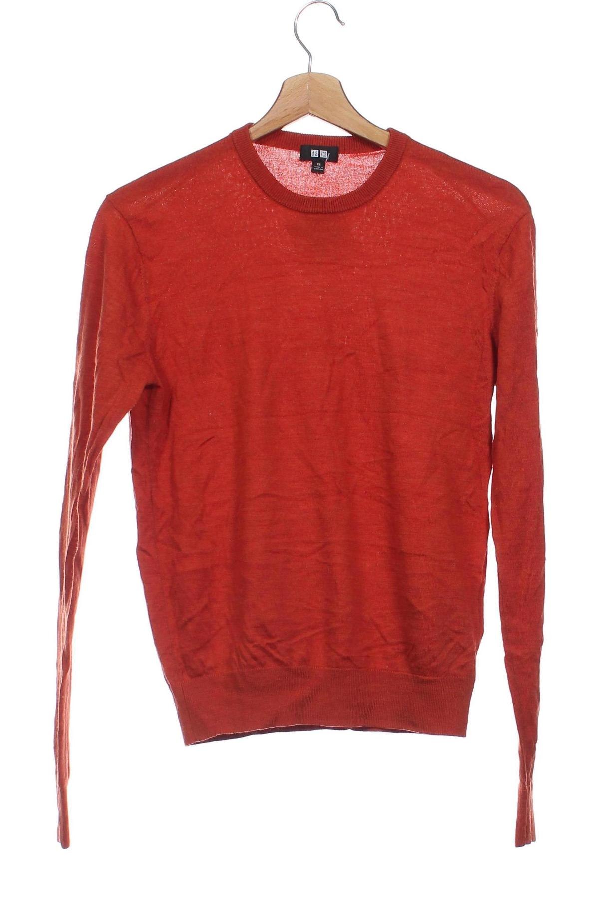 Herrenpullover Uniqlo, Größe XS, Farbe Orange, Preis 33,99 €