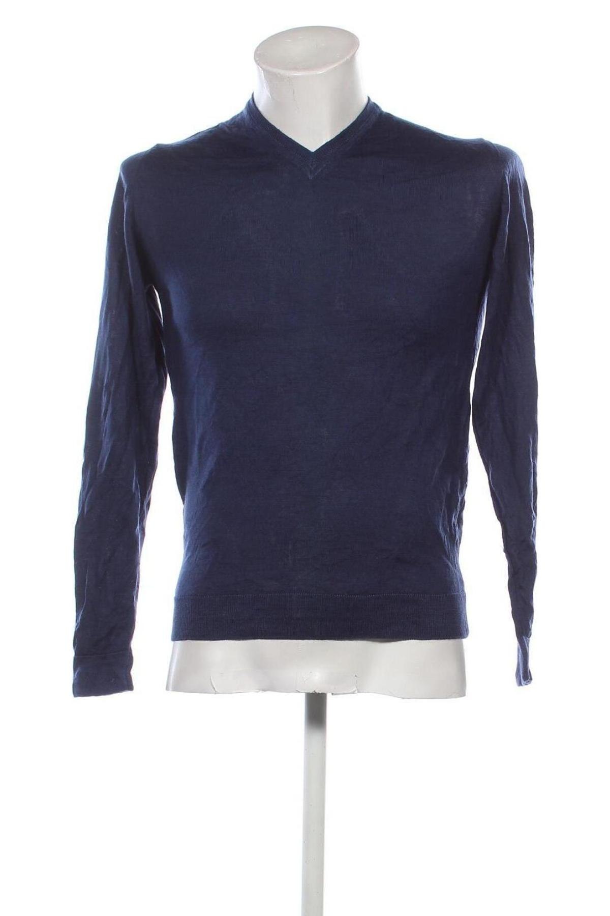 Herrenpullover Wool & Co, Größe M, Farbe Blau, Preis 30,99 €