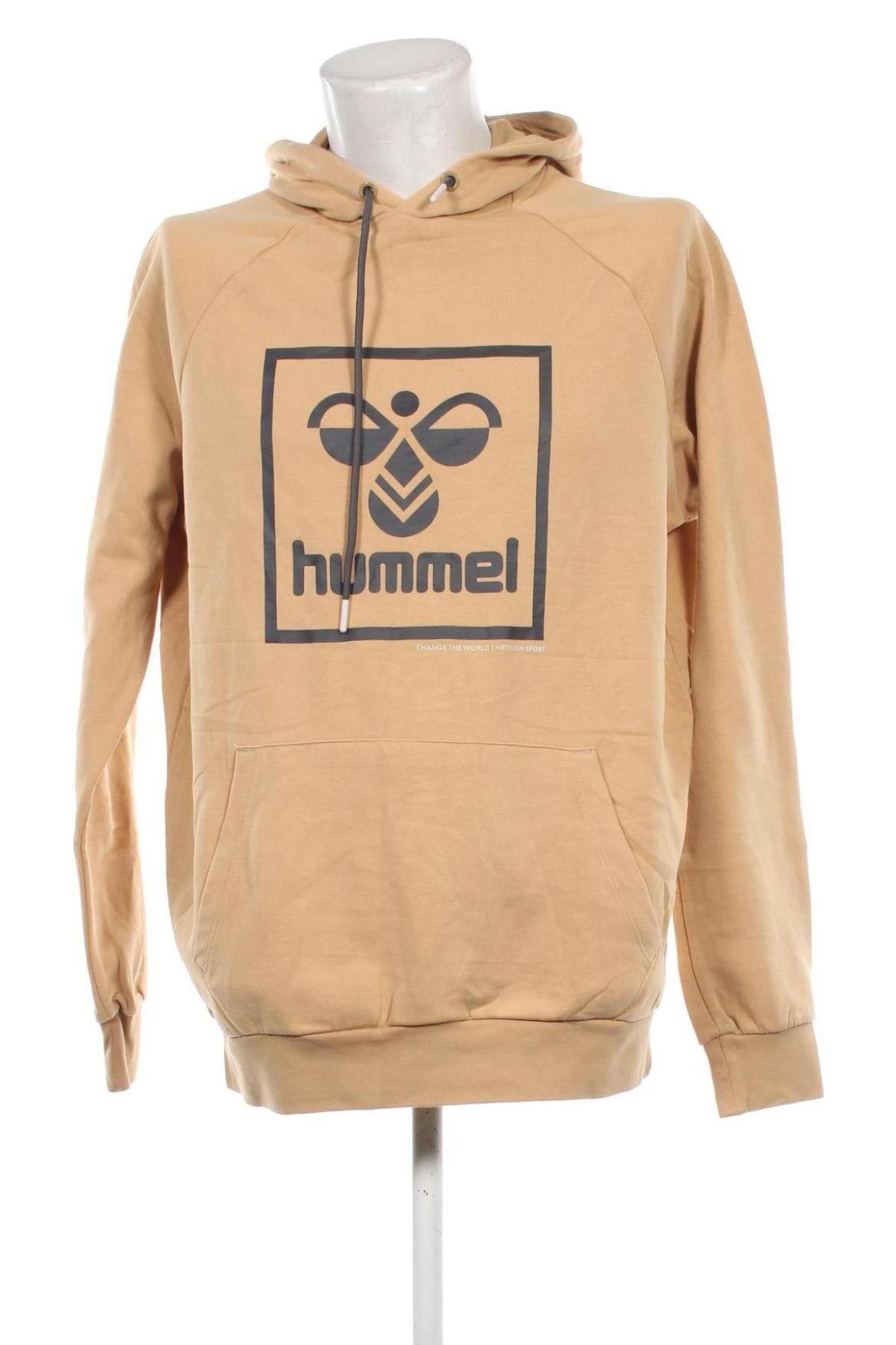 Ανδρικό φούτερ Hummel, Μέγεθος XL, Χρώμα  Μπέζ, Τιμή 19,99 €