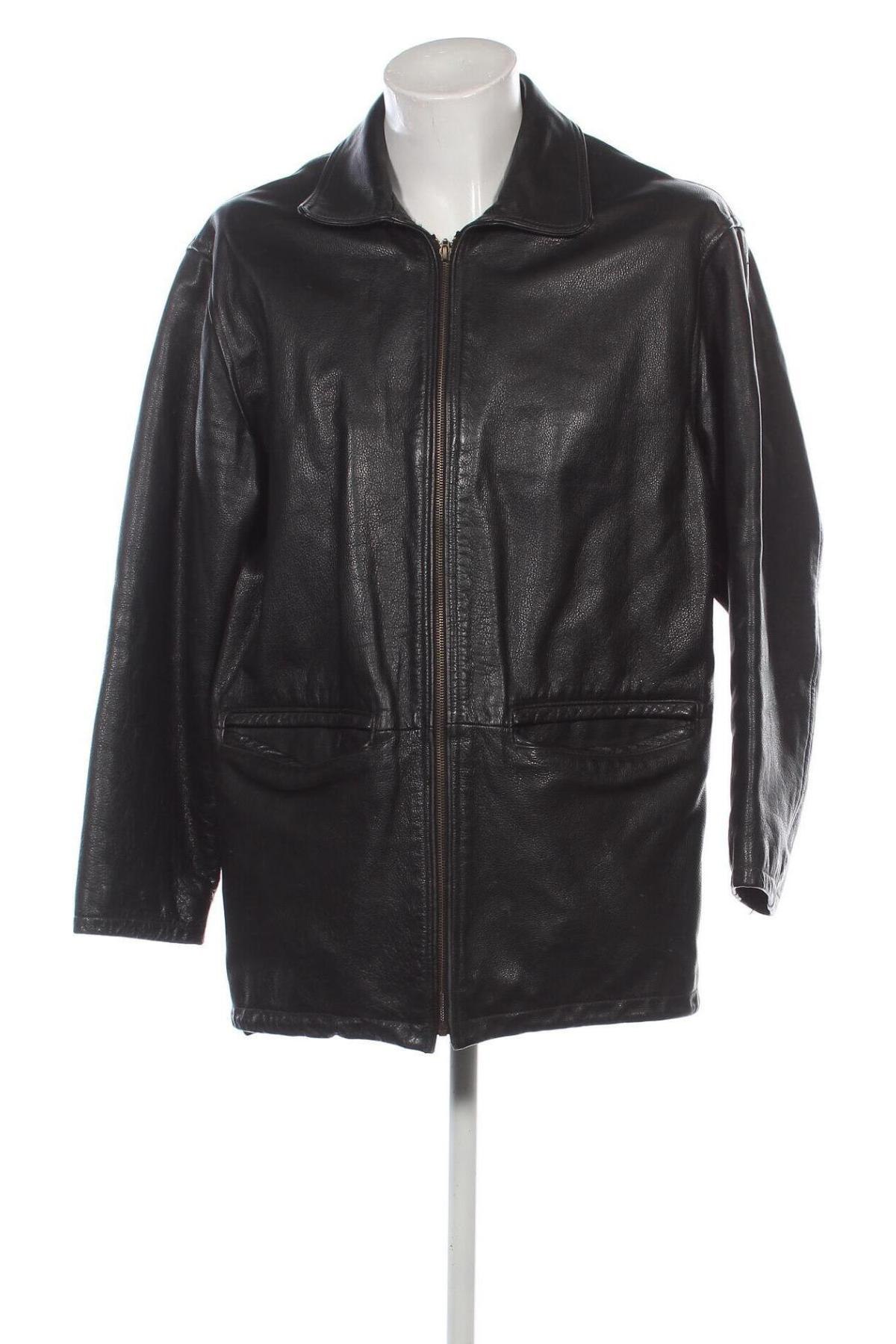 Herren Lederjacke, Größe XL, Farbe Schwarz, Preis € 55,00