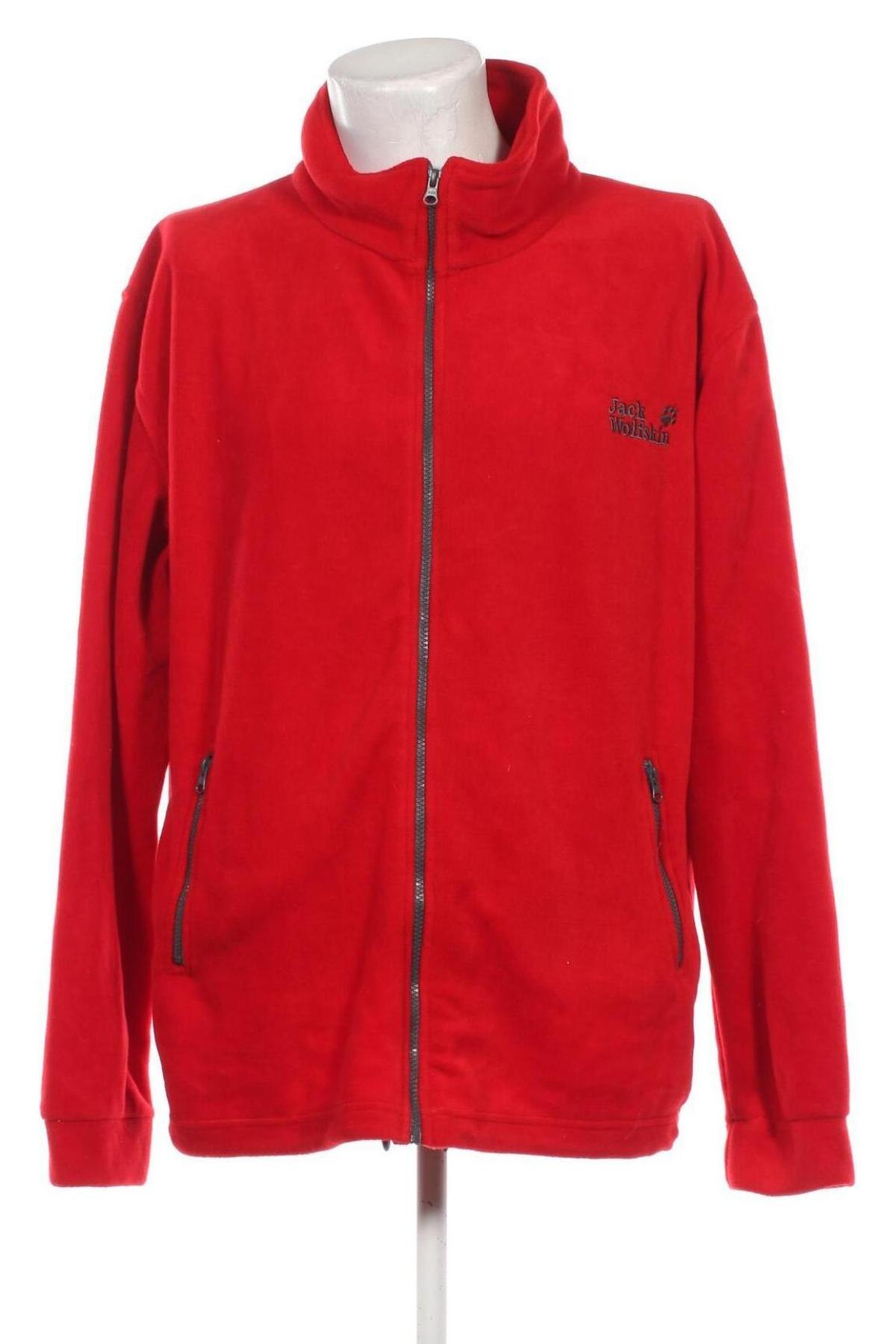 Męska bluza sportowa Jack Wolfskin, Rozmiar 3XL, Kolor Czerwony, Cena 153,99 zł