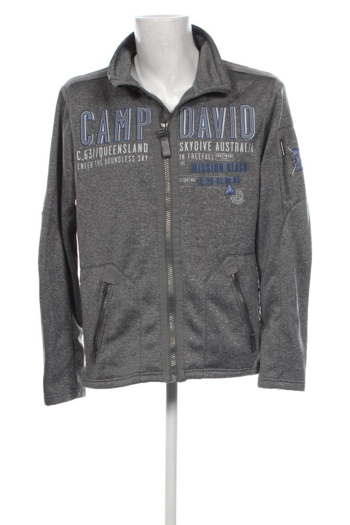 Herrenjacke Camp David, Größe L, Farbe Grau, Preis 54,99 €