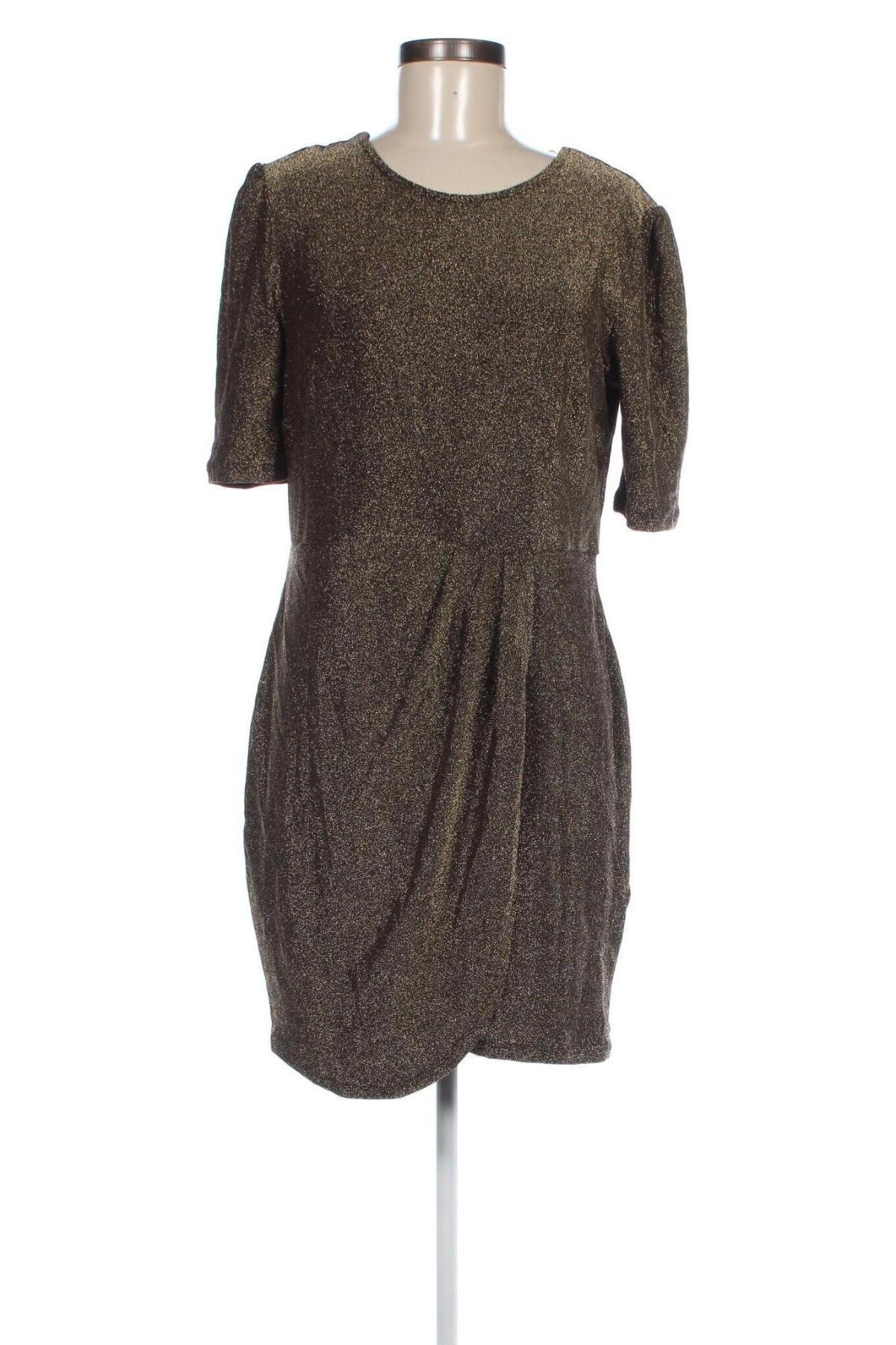 Kleid Kiabi, Größe L, Farbe Golden, Preis 14,99 €