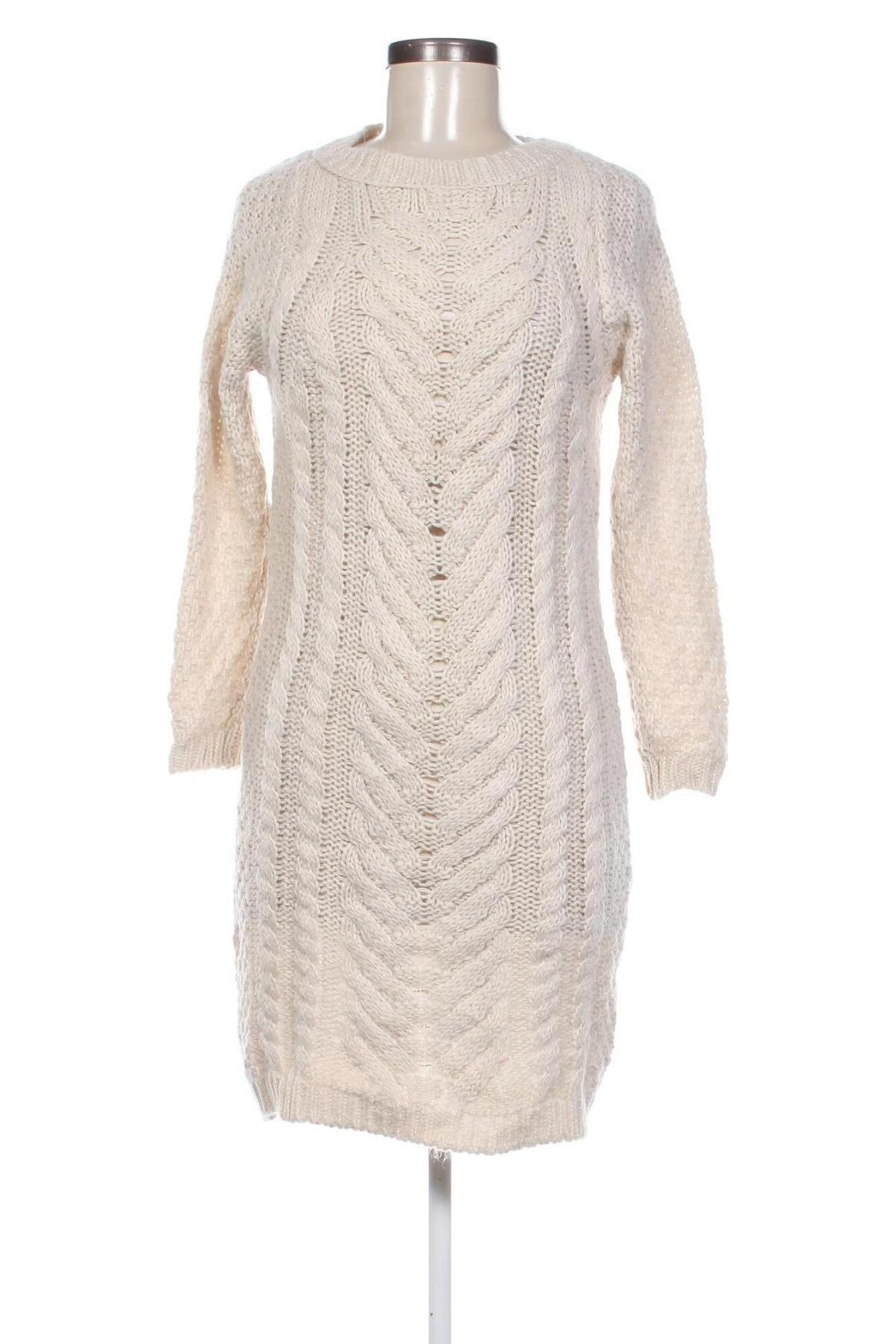 Rochie Zara Knitwear, Mărime S, Culoare Ecru, Preț 157,99 Lei