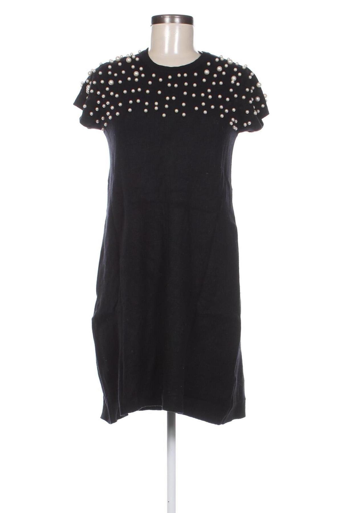 Rochie Zara Knitwear, Mărime L, Culoare Negru, Preț 157,99 Lei