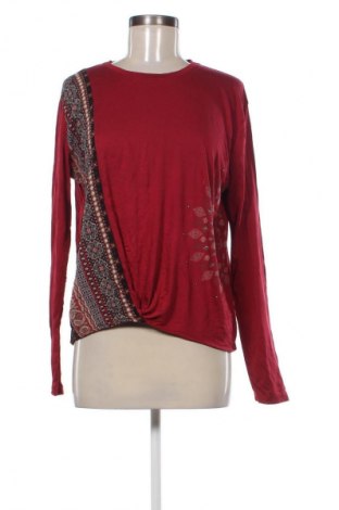 Γυναικεία μπλούζα Desigual, Μέγεθος M, Χρώμα Κόκκινο, Τιμή 24,48 €