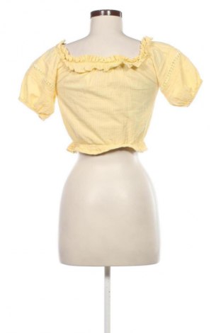 Дамска блуза H&M Divided, Размер XS, Цвят Жълт, Цена 19,00 лв.