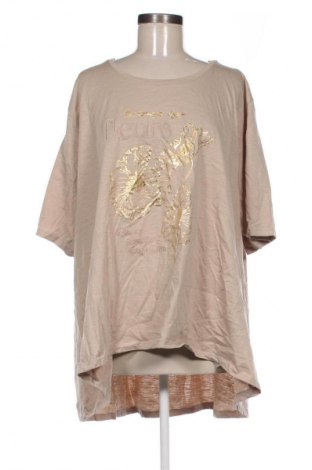 Damen Shirt Maxi Blue, Größe 4XL, Farbe Beige, Preis 13,99 €