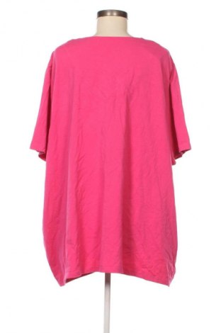 Bluzka damska Ulla Popken, Rozmiar 5XL, Kolor Różowy, Cena 105,99 zł