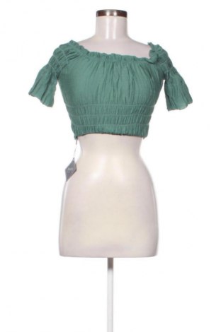Дамска блуза Zaful, Размер XS, Цвят Зелен, Цена 31,00 лв.
