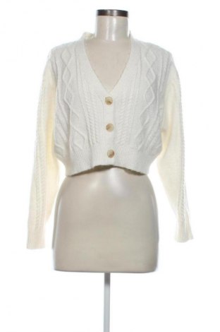 Damen Strickjacke Pieces, Größe M, Farbe Ecru, Preis 14,00 €