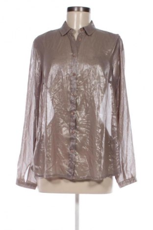 Γυναικείο πουκάμισο Oltre, Μέγεθος M, Χρώμα Γκρί, Τιμή 11,99 €