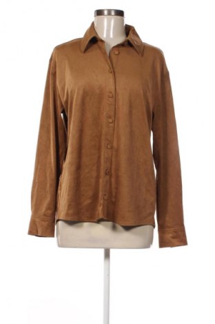 Γυναικείο πουκάμισο Stradivarius, Μέγεθος L, Χρώμα Καφέ, Τιμή 6,99 €
