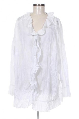 Damenbluse Ulla Popken, Größe 3XL, Farbe Weiß, Preis 28,99 €