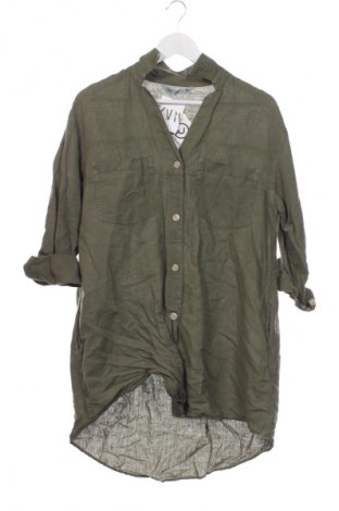 Cămașă de femei Zara, Mărime XS, Culoare Verde, Preț 163,16 Lei