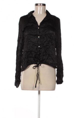 Дамска риза Zara, Размер L, Цвят Черен, Цена 18,99 лв.