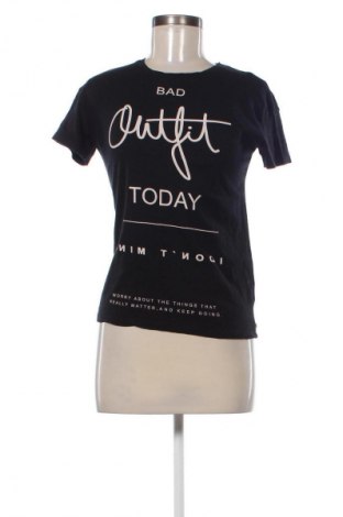 Damen T-Shirt Bershka, Größe S, Farbe Schwarz, Preis 8,70 €