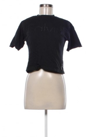 Γυναικείο t-shirt Calvin Klein Jeans, Μέγεθος XS, Χρώμα Μαύρο, Τιμή 17,36 €
