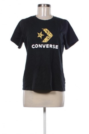 Damen T-Shirt Converse, Größe L, Farbe Schwarz, Preis 13,80 €