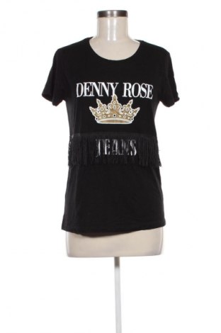 Γυναικείο t-shirt Denny Rose, Μέγεθος M, Χρώμα Μαύρο, Τιμή 14,99 €