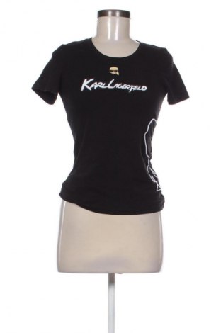 Damski T-shirt Karl Lagerfeld, Rozmiar S, Kolor Czarny, Cena 156,32 zł