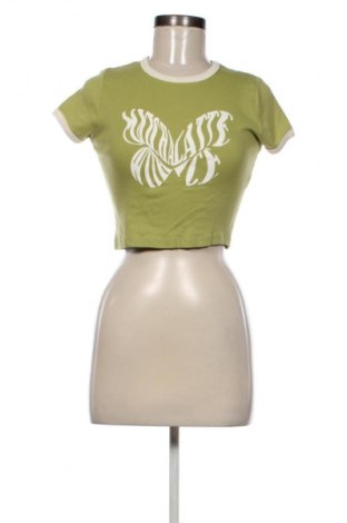 Dámske tričko Pull&Bear, Veľkosť M, Farba Zelená, Cena  7,95 €