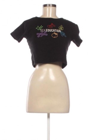 Дамска тениска Sinsay, Размер L, Цвят Черен, Цена 16,99 лв.