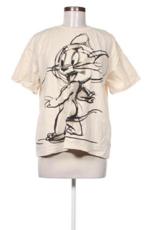 Damen T-Shirt Sinsay, Größe XS, Farbe Beige, Preis 8,70 €