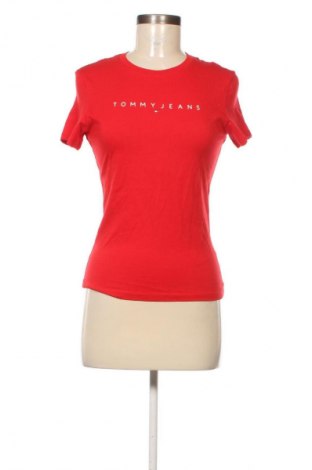 Damen T-Shirt Tommy Jeans, Größe M, Farbe Rot, Preis € 31,99
