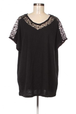 Γυναικείο t-shirt Up 2 Fashion, Μέγεθος 3XL, Χρώμα Μαύρο, Τιμή 7,99 €