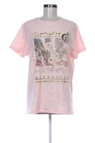 Γυναικείο t-shirt Wolee, Μέγεθος XXL, Χρώμα Ρόζ , Τιμή 7,99 €