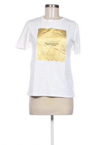 Γυναικείο t-shirt Zara, Μέγεθος S, Χρώμα Λευκό, Τιμή 6,06 €