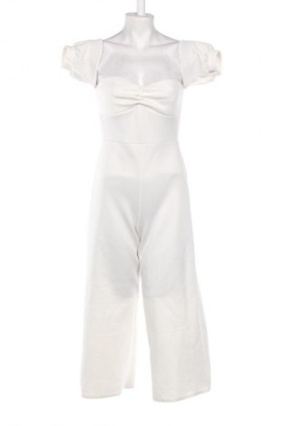 Langer Damen-Overall Boohoo, Größe S, Farbe Weiß, Preis € 27,21