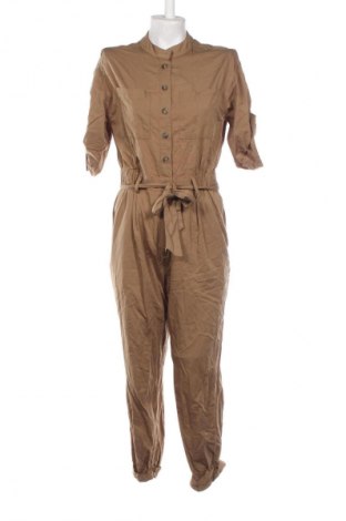 Дамски дълъг гащеризон H&M, Размер M, Цвят Бежов, Цена 22,99 лв.