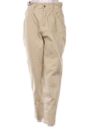 Damskie jeansy Bershka, Rozmiar S, Kolor Beżowy, Cena 66,39 zł