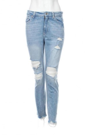 Blugi de femei Bershka, Mărime S, Culoare Albastru, Preț 77,17 Lei