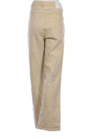 Damskie jeansy Bershka, Rozmiar XXL, Kolor Beżowy, Cena 60,99 zł
