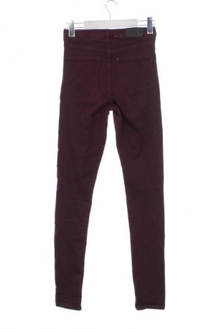 Дамски дънки H&M, Размер XS, Цвят Червен, Цена 29,00 лв.