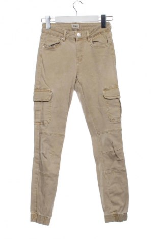 Damskie jeansy ONLY, Rozmiar XS, Kolor Beżowy, Cena 78,00 zł