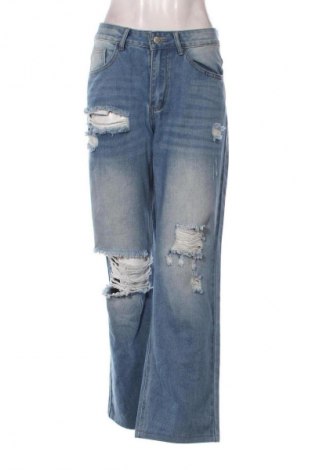 Damskie jeansy SHEIN, Rozmiar S, Kolor Niebieski, Cena 124,92 zł