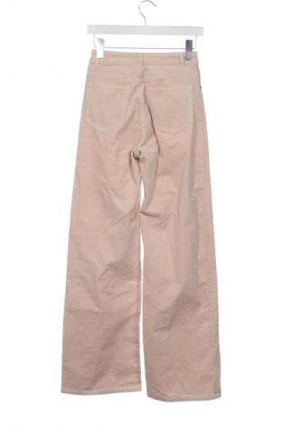 Pantaloni de velvet de femei H&M Divided, Mărime XS, Culoare Bej, Preț 76,32 Lei