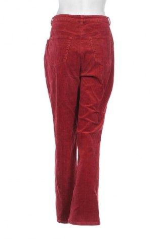 Pantaloni de velvet de femei Joy, Mărime XL, Culoare Roșu, Preț 126,32 Lei