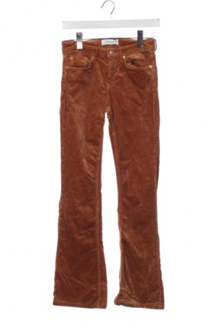 Дамски джинси Zara, Размер XS, Цвят Кафяв, Цена 27,00 лв.