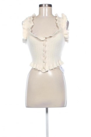 Дамски елек Unbranded, Размер S, Цвят Екрю, Цена 39,14 лв.