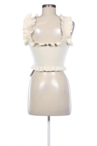 Дамски елек Unbranded, Размер S, Цвят Екрю, Цена 39,14 лв.