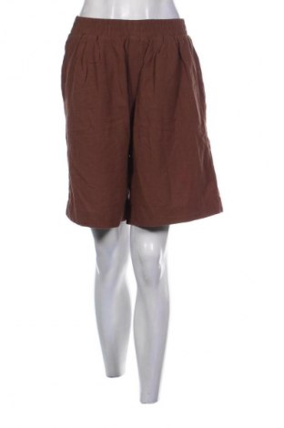 Дамски къс панталон Bershka, Размер S, Цвят Кафяв, Цена 19,55 лв.